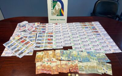 La Unidad de Policía Adscrita interviene en la provincia de Cádiz 11.000 boletos de lotería clandestina