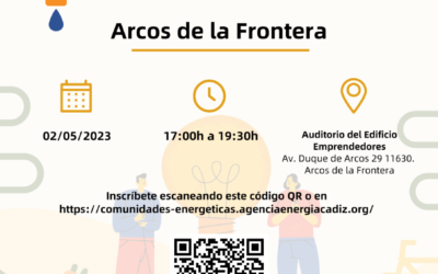 Arcos acogerá el 2 de mayo una  charla sobre comunidades energéticas organizada por la Diputación