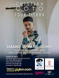 EL 20 DE MAYO, CONCIERTO EN ARCOS DEL ARTISTA CRISTIAN COTO