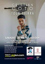 EL 20 DE MAYO, CONCIERTO EN ARCOS DEL ARTISTA CRISTIAN COTO