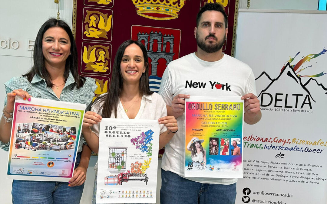 X Orgullo Serrano organizado por Delta Asociación LGBTIQ de la Sierra de Cádiz