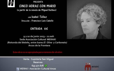 La compañía Andalucía Teatro representará en Arcos   Cinco horas con Mario