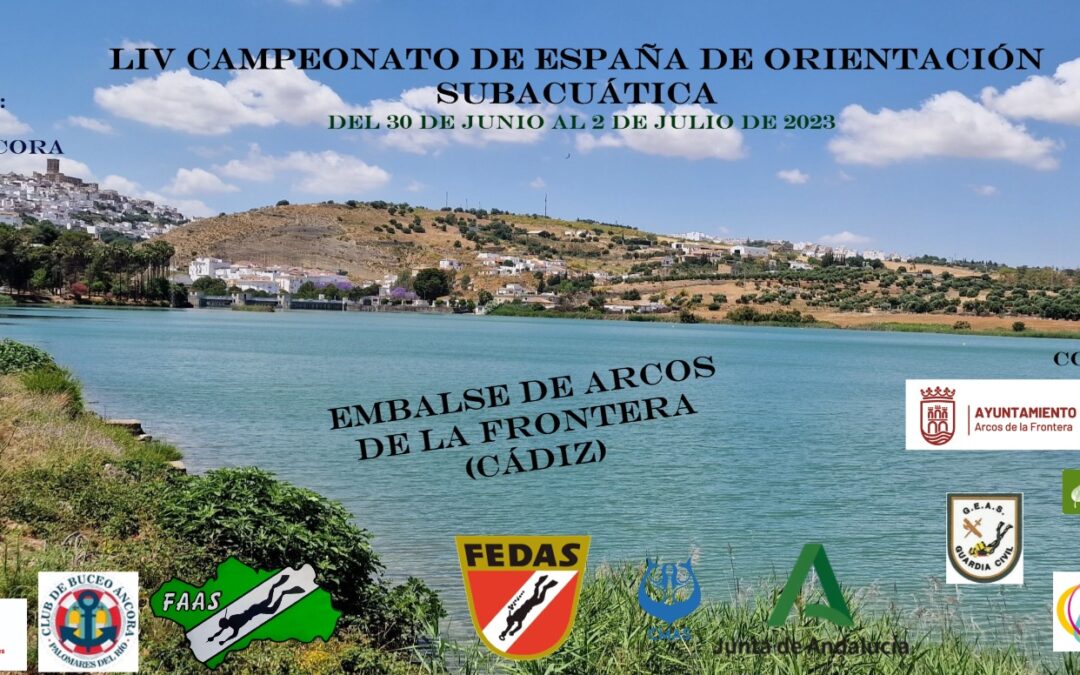 El Lago de Arcos acoge este fin de semana el LIV Campeonato de España de Orientación Subacuática