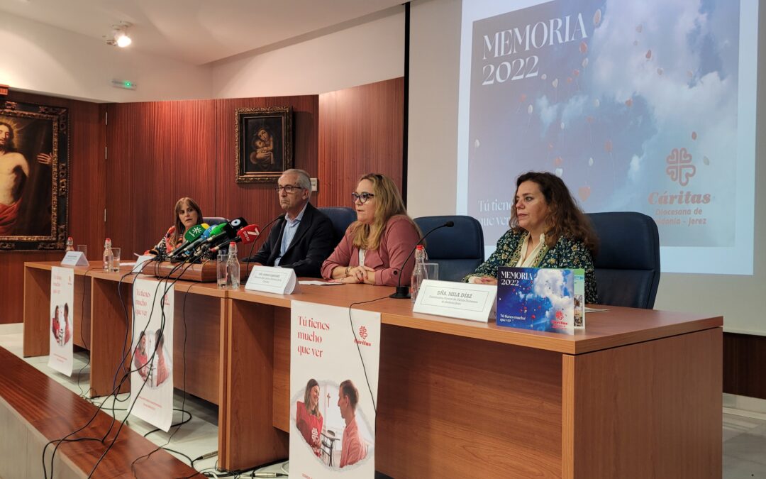 Cáritas Diocesana atendió en 2022 a 20.044 personas en la Diócesis con una inversión de 3 millones y medio de euros