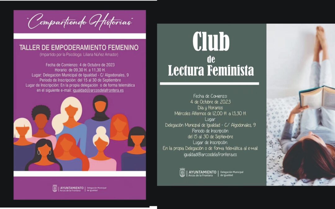 Nuevos talleres de la Delegación de Igualdad