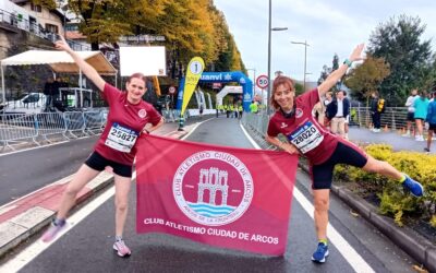 Ana y Pepi, de Arcos a San Sebastián en coche para correr junto a otros 30.000 atletas más