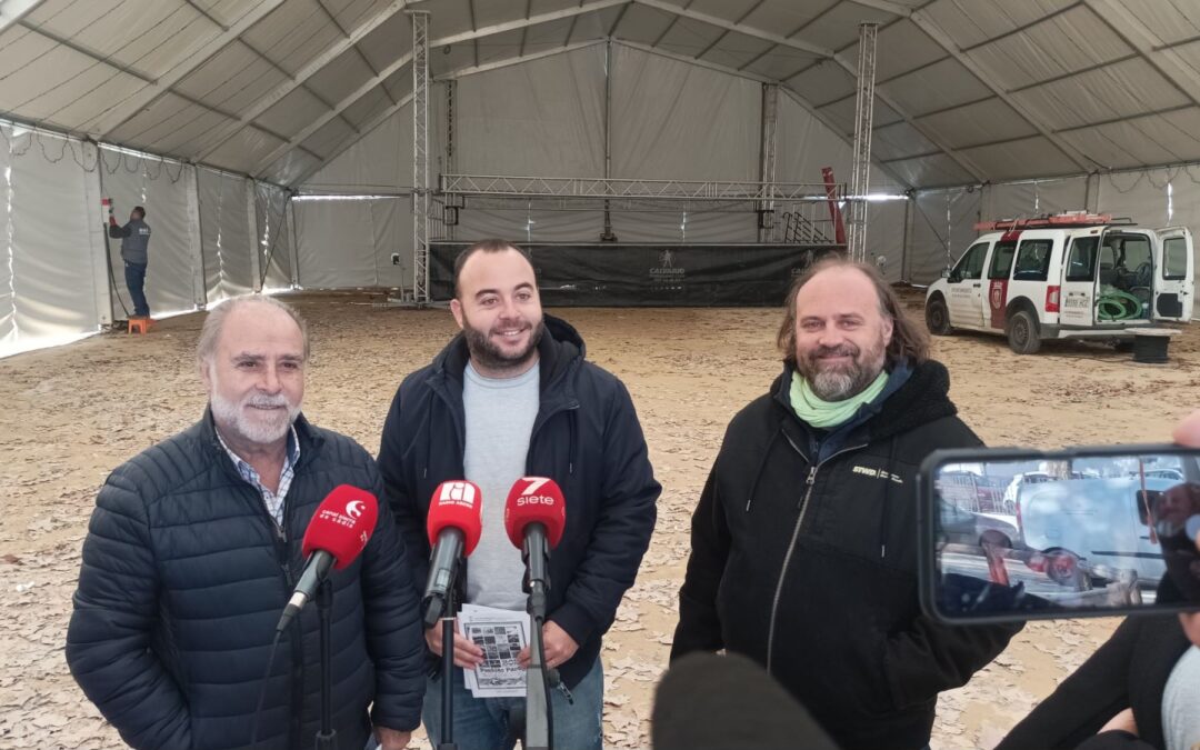 Ya está montada la carpa navideña en el recinto ferial de Arcos