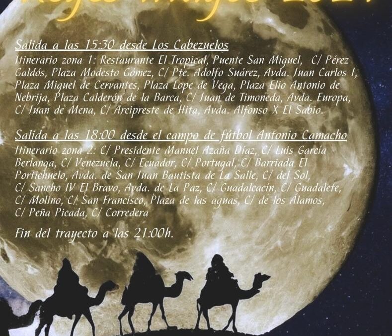 Fiestas anuncia el nuevo recorrido que hará la Cabalgata de los Reyes Magos el 5 de enero