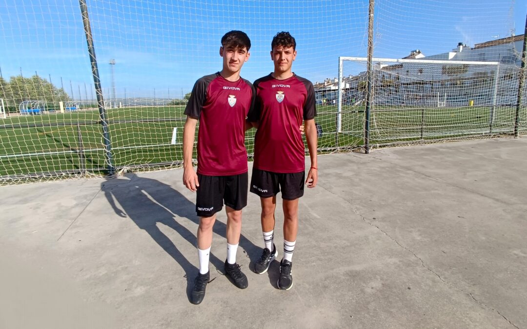 Raúl y Ezequiel, los juveniles del Arcos CF que han jugado el amistoso entre el Cádiz CF y el Hertha Berlín