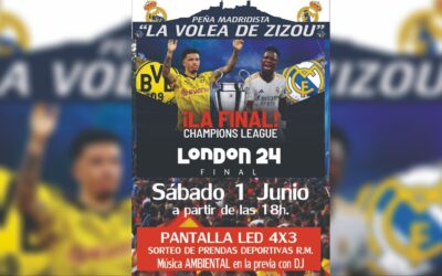Los madridistas arcenses tienen una cita este sábado en la Peña “La Volea de Zizou”
