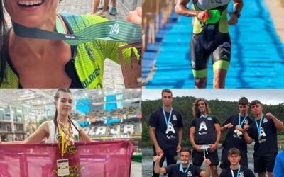 Verhoeven felicita por sus éxitos a varios deportistas arcenses durante la presentación del XV Triatlón Cross de Arcos