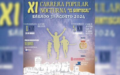 La XIª Carrera Popular Nocturna “El Santiscal” se celebra este sábado