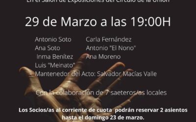 El Círculo de la Unión apuesta un año más por el Certamen de Saetas