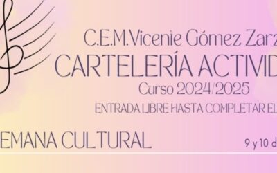 El Conservatorio Vicente Gómez Zarzuela comienza su “Semana Cultural”