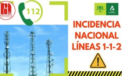 El 1-1-2 experimenta una incidencia nacional en las líneas que ha comenzado a recuperarse en Andalucía