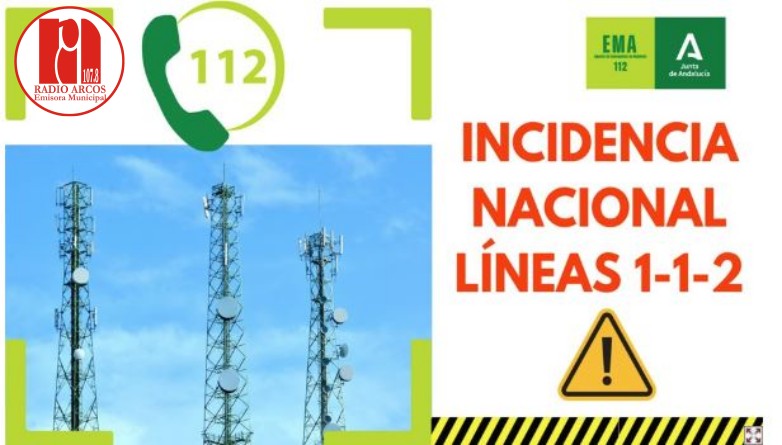 El 1-1-2 experimenta una incidencia nacional en las líneas que ha comenzado a recuperarse en Andalucía