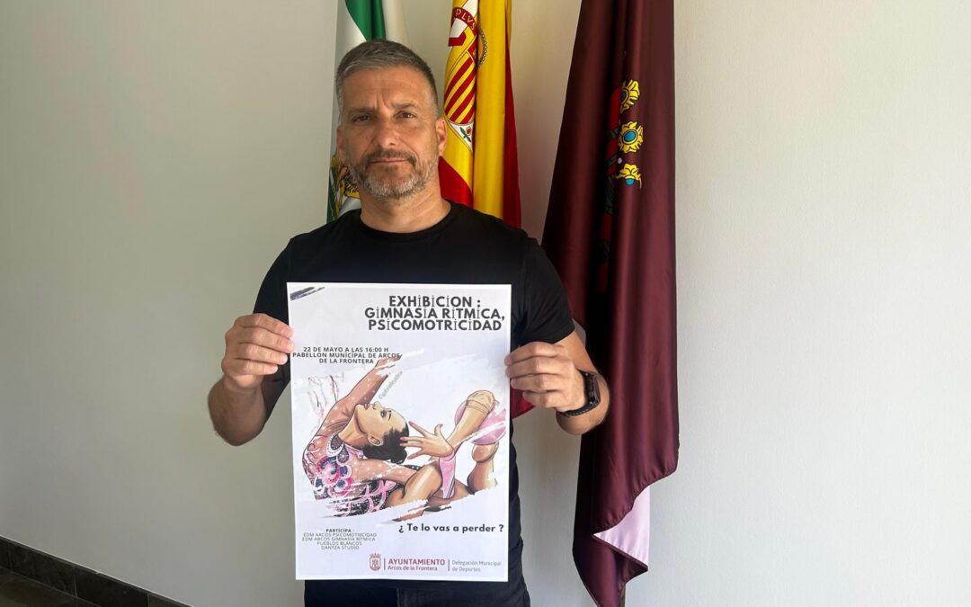 Exhibición de Gimnasia Rítmica y Psicomotricidad en el Pabellón Municipal