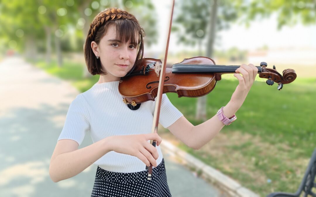 Melania Valeria Osorio Garrucho, una virtuosa del violín con solo 11 años