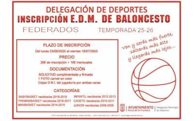 Abierto el plazo de inscripción para las E.D.M. de baloncesto