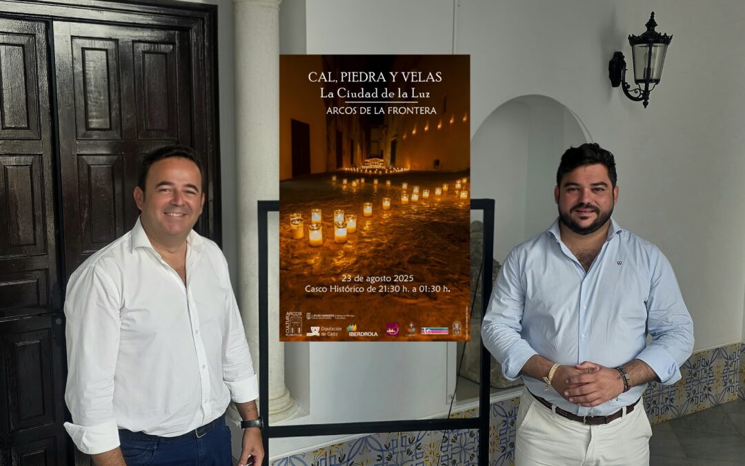 Arcos se iluminará con 15.000 velas en la III edición de “Cal, Piedra y Vela: La Ciudad de la Luz”