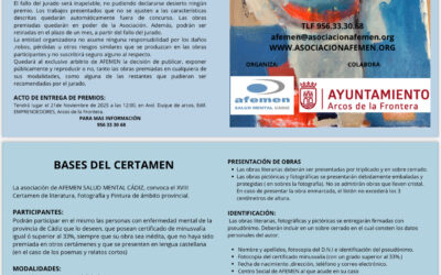 Afemen convoca la XVIII edición de su certamen provincial de arte y salud mental