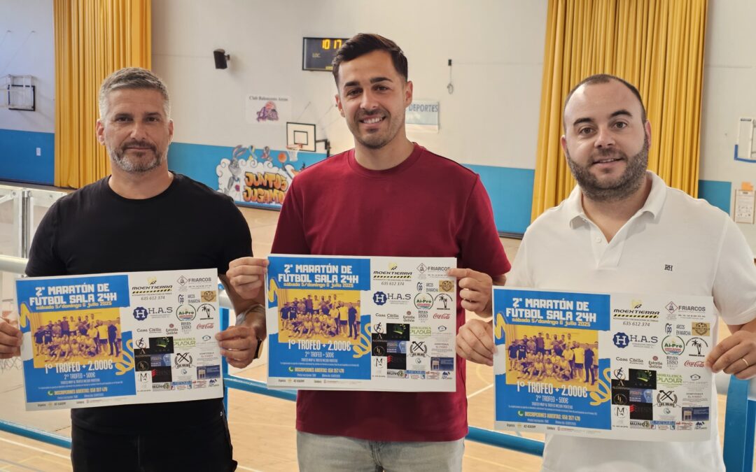 24 horas ininterrumpidas de fútbol sala, este sábado y domingo en el Pabellón Muncipal de Arcos